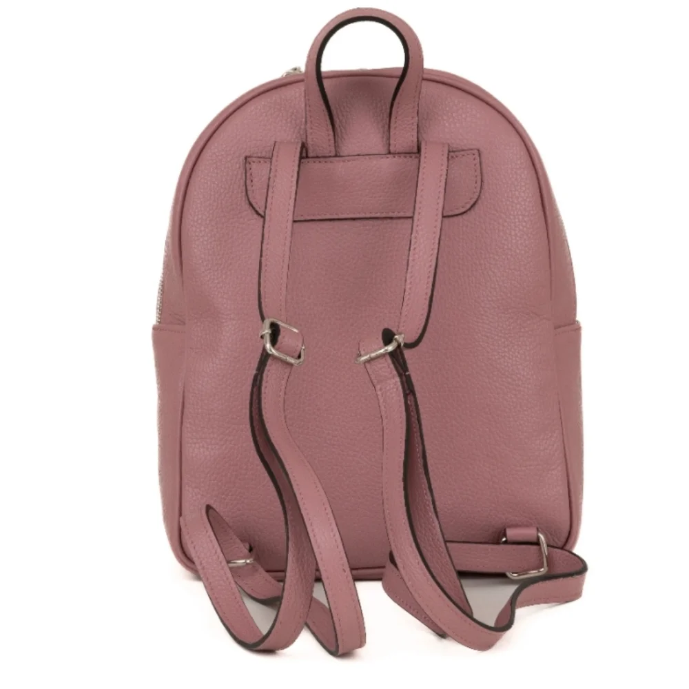 MSRP $420 Antique Rose Leather Backpack, Braided Detail Italy NWT Offers Welcome
